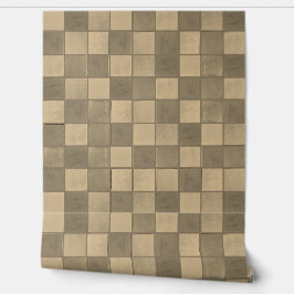 Padrão de azulejo simples Vinyl Wallpaper