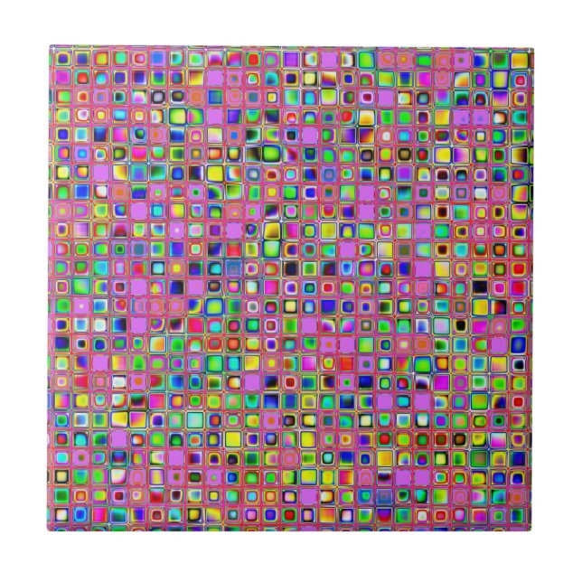 Padrão de Azulejos do Mártico, Colores Rosa-Quente (Frente)