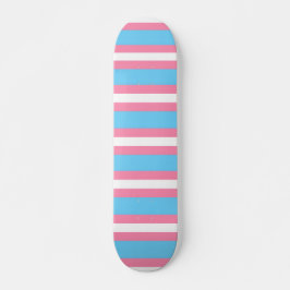 padrão de bandeira trans em skateboard