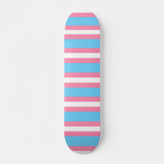 padrão de bandeira trans em skateboard