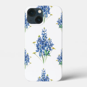 Padrão de Bluebonnets e flores silvestres
