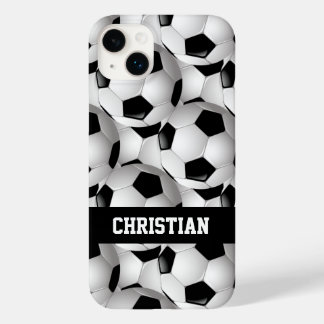Padrão de Bola Personalizada de Futebol Preto