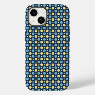 Padrão de Bolinhas Amarelo de Bebê Azul