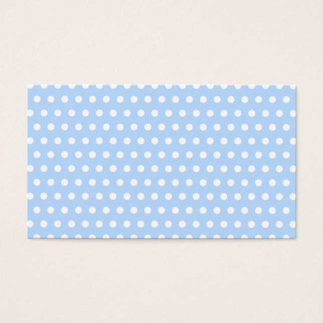 Padrão de Bolinhas branco e azul. Idiota. (Frente)