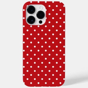 Padrão De Bolinhas Clássicas Brancas Em Vermelho F