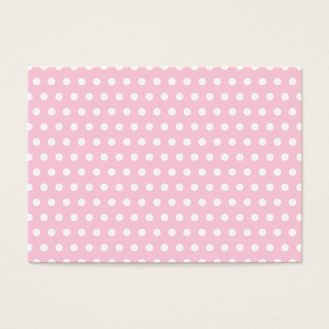 Padrão de Bolinhas rosa e branco. (Frente)