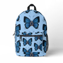 Padrão de Borboleta Azul de setembro Elegante