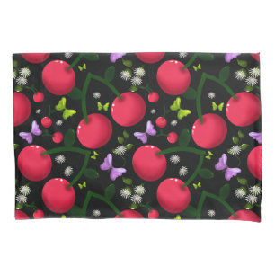 Padrão de Borboleta Cereja Fofa, Fruta Kawaii Bril