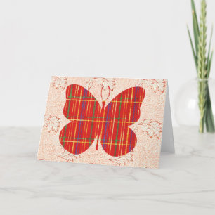 Padrão de borboleta no Cartão 3 de Nota de Arte Pa