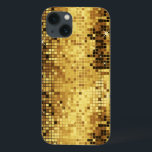 Padrão De Brilhante Dourado E Estilhaços<br><div class="desc">Tons de ouro elegantes, espelhos reltro de bola de disco brilham e brilham.</div>