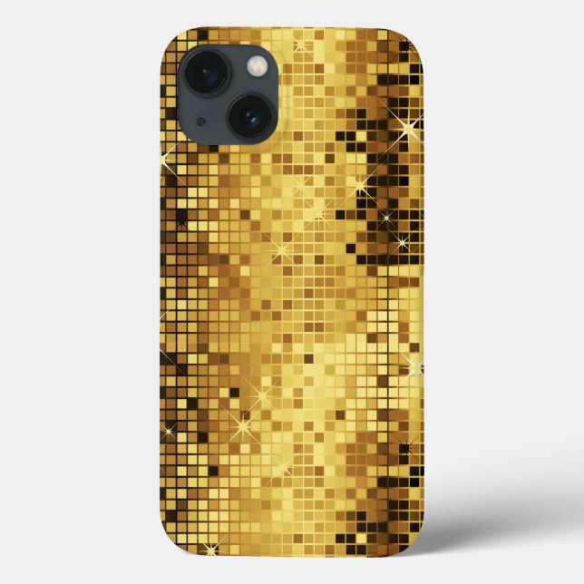 Padrão De Brilhante Dourado E Estilhaços (Verso)