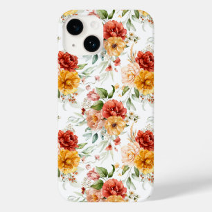 Padrão de Buquê de Flor de Pêonias Vermelhas