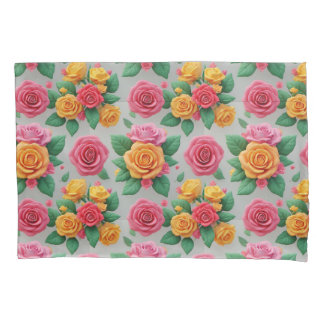 Padrão de Buquê de Rosa Vibrante para Decoração Fl
