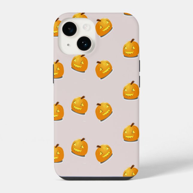 Padrão de cabeça de abóbora laranja (Verso)