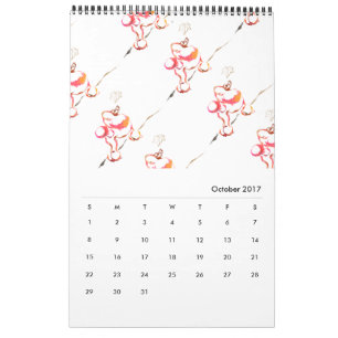 Padrão de calendário de Poodle
