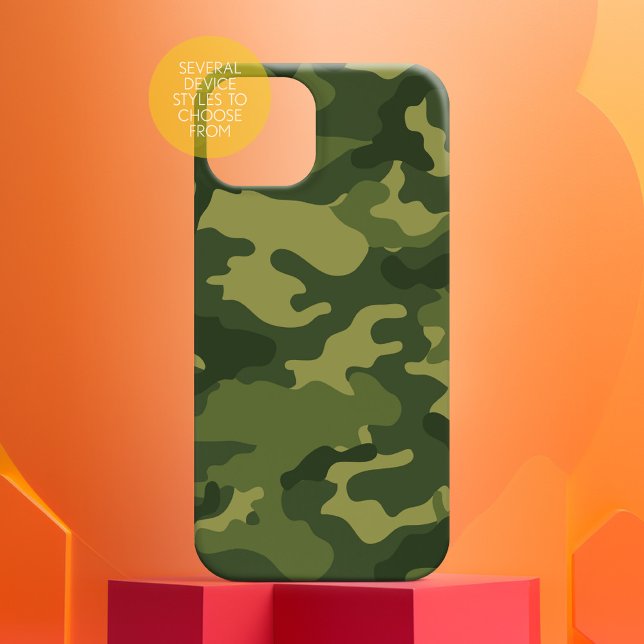 Padrão de Camo Militar (Personalized Phone Case with Custom Text)