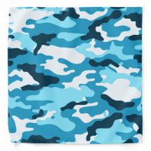 Padrão de camuflagem azul Bandana