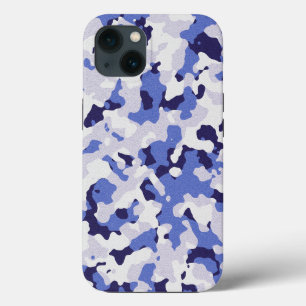 Padrão de camuflagem azul capas de iphone de gabin