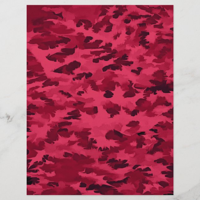 Padrão de Camuflagem Vermelho Rubor (Frente)