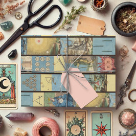 Padrão De Cartão De Tarô Desenhado Para A Mão Do V