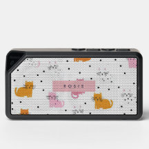 Padrão de Cat Playful Personalizado com Bolinhas