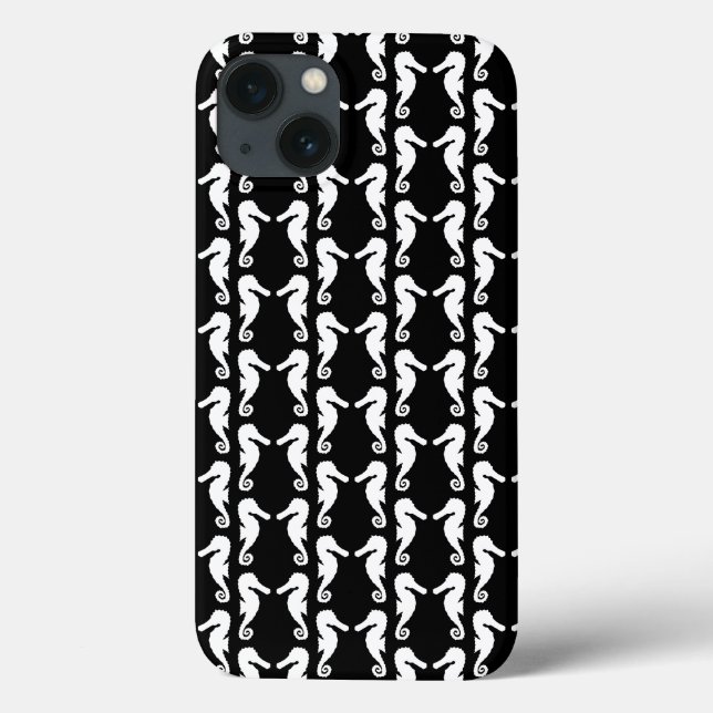 Padrão de Cavalo Negro e Branco. (Verso)