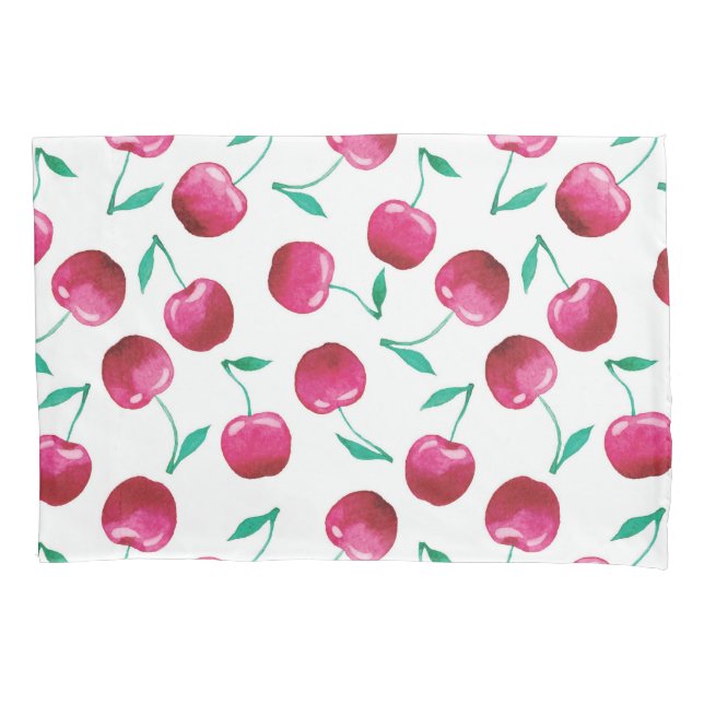 Padrão de Cereja de Aquarela (Frente-Esquerda)