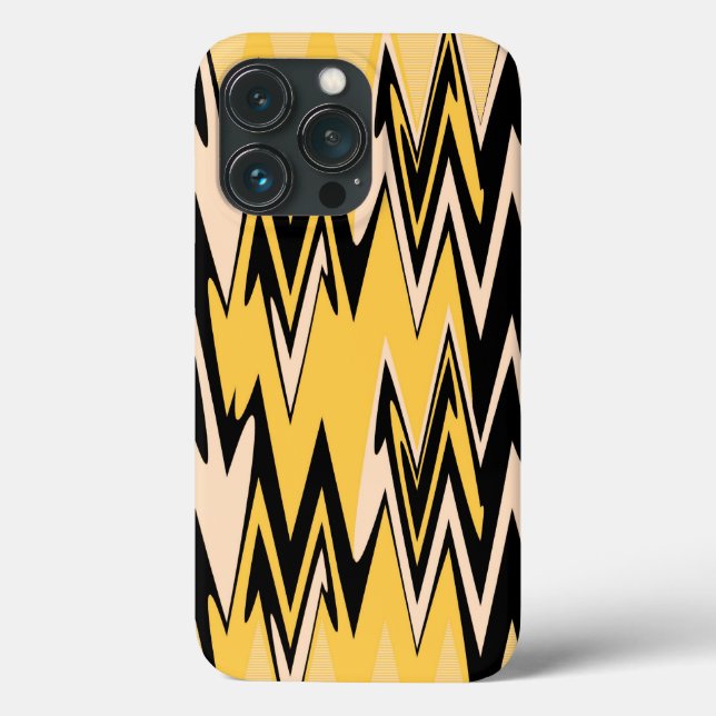 Padrão de Chevron amarelo e preto (Verso)