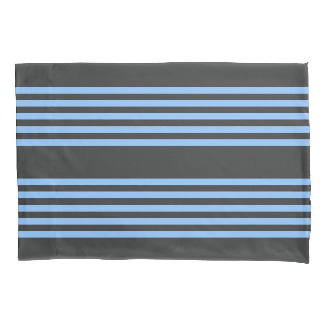Padrão de cinco faixas de azul e carvão (Frente)