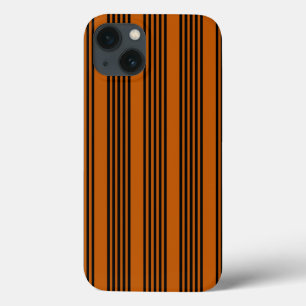 Padrão de cinco faixas de laranja preto e queimado