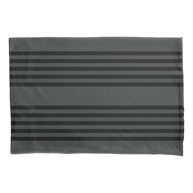 Padrão de cinco faixas de preto e carvão (Frente)