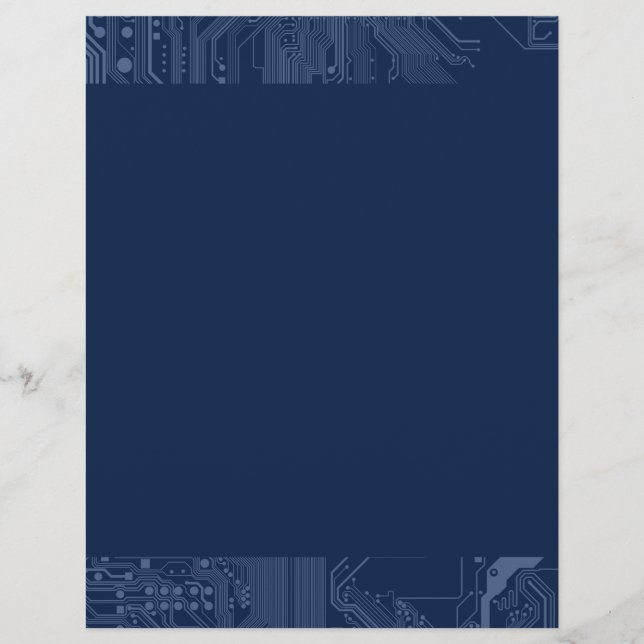 Padrão de Circuito da Placa-Mãe Geek Azul (Frente)