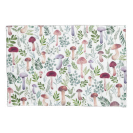 Padrão de Cogumelos Cozy Watercolor