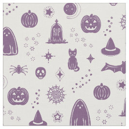 Padrão de Coisas Spookie - Neve + Tecido de ameixa
