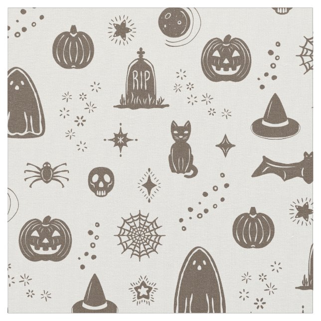 Padrão de Coisas Spookie - Tecido de Neve + Terra (Detalhe)