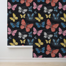 Padrão de Coleta de Insetos Colorida Butfly