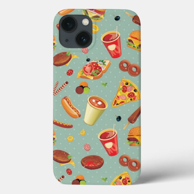 Padrão de Comida Rápida Elegante (Verso)