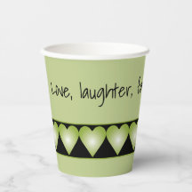 Padrão de Coração Verde com Preto