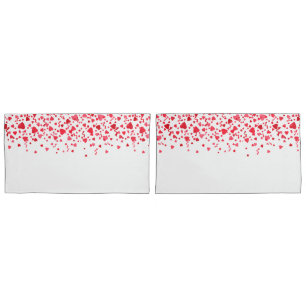 Padrão de Corações de Confetti Corações Vermelho e