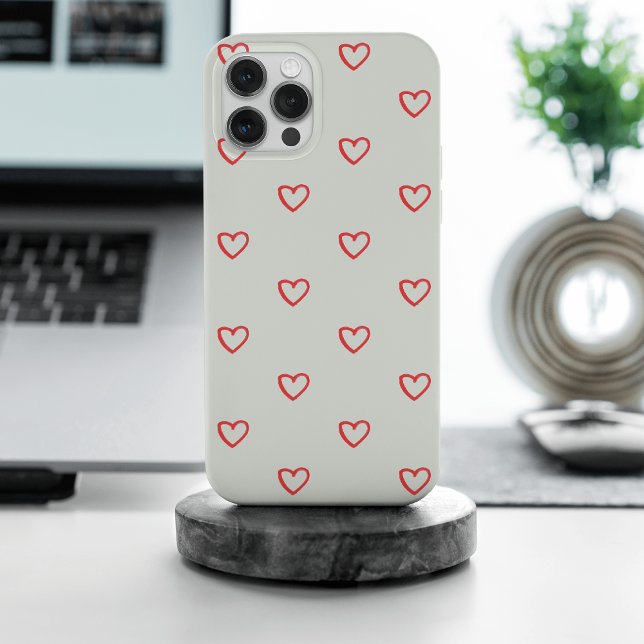 Padrão de Corações Vermelhos, Fofo, Amor (Criador carregado)