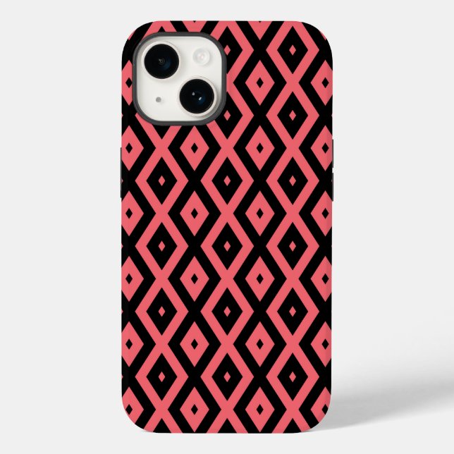 Padrão de coral e diamante preto (Verso)