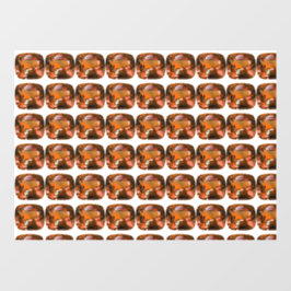 Padrão de corte de almofada laranja
