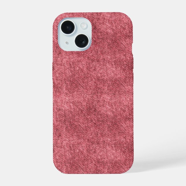 Padrão de Denim Vermelho Nulo (Verso)