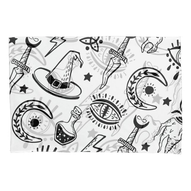 Padrão de Desenho de Tinta Mágica Sem Olhos (Frente)