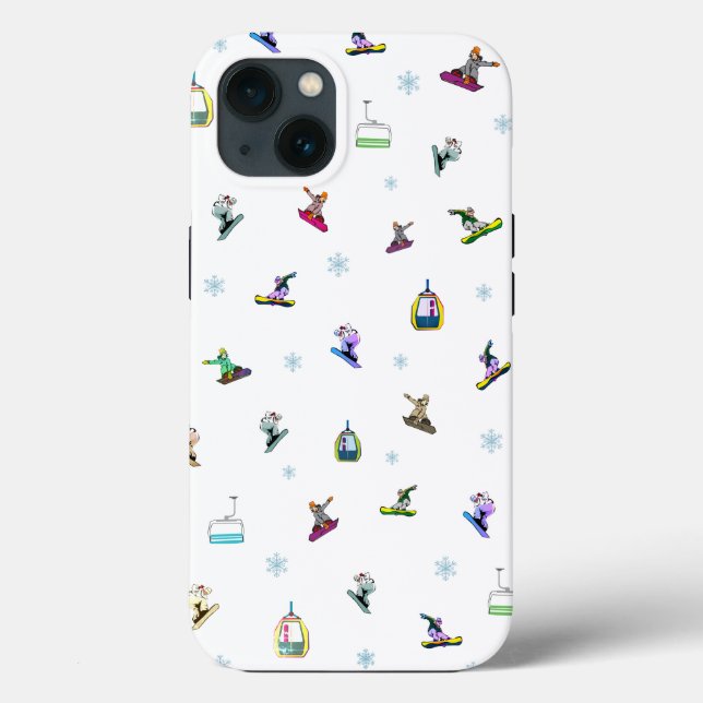 Padrão de Desenho do Snowboard Phone / iPad case (Verso)