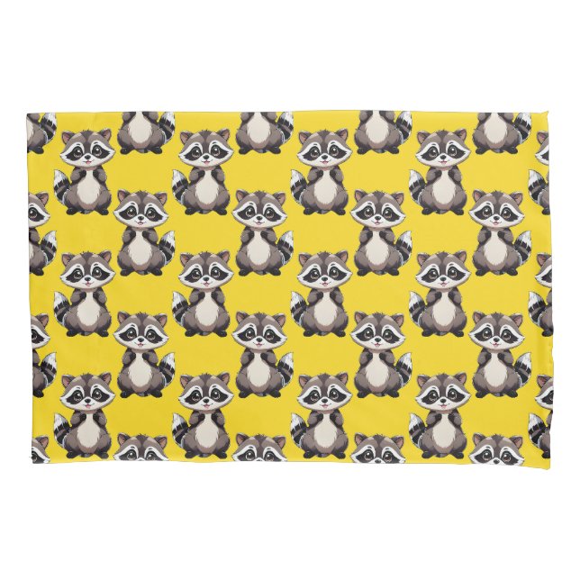 Padrão de Design de Guaxinim Amarelo (Frente)