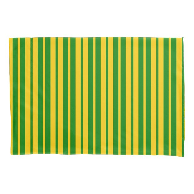 Padrão de Design de Listras Elegantes Verde Amarel (Frente)
