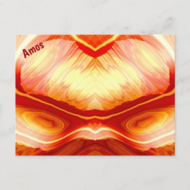 Padrão de design frontal AMOS ~ 3D ~ Cartão postal (Frente)