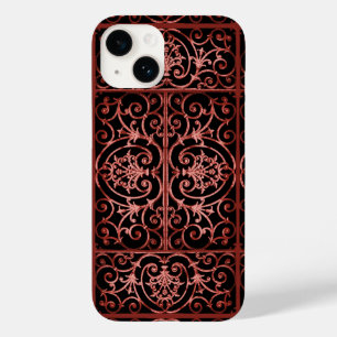 Padrão de deslocamento vermelho e preto