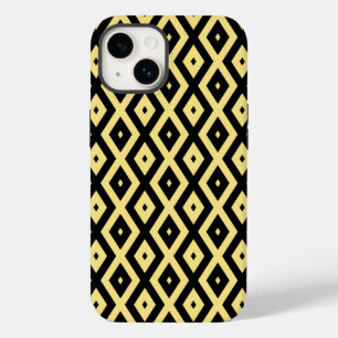 Padrão de diamante amarelo-limão e preto